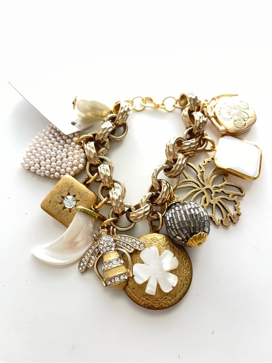 Anthropologie Jewelry - New Anthropologie x John Wind Gold Charm Bracelet